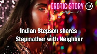 Indian Stepson shares Stepmother approximately Neighbor
